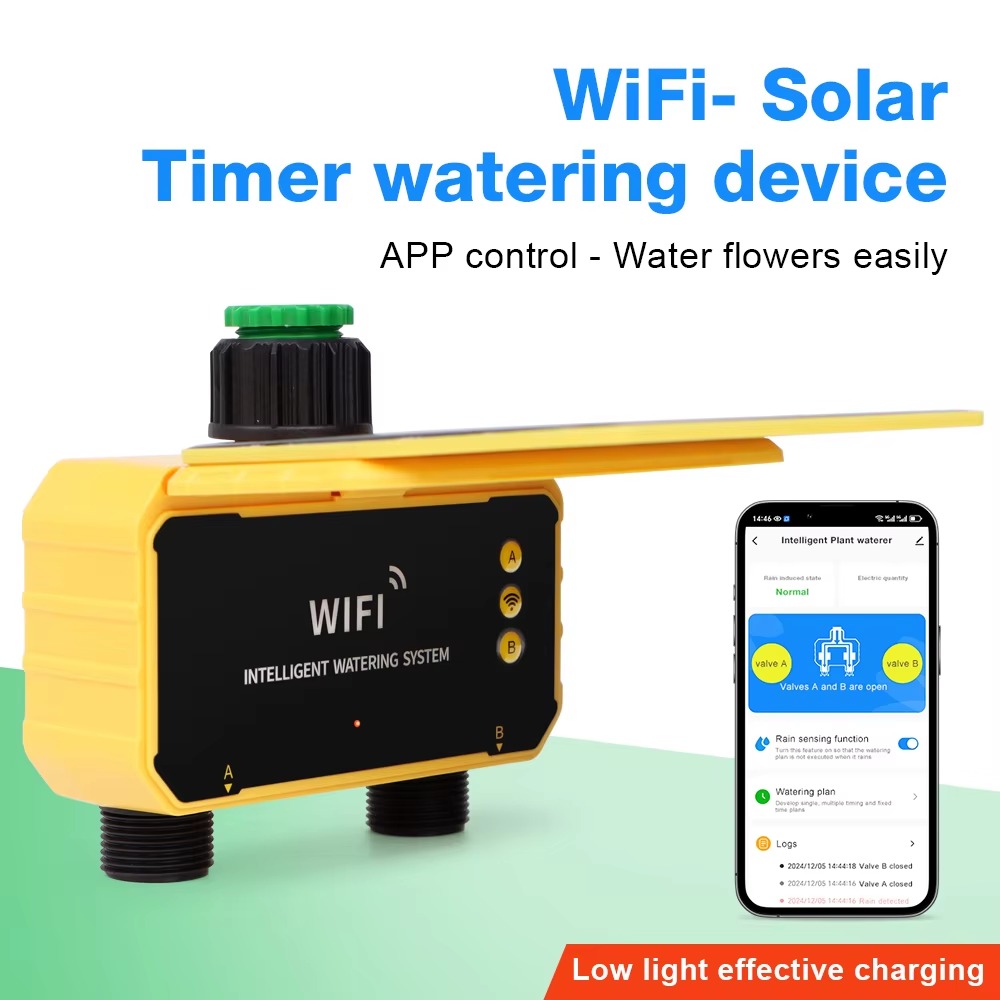 Smart Garden Accessories - 1/2 Wyjścia WIFI Solarny Sterownik Nawadniania