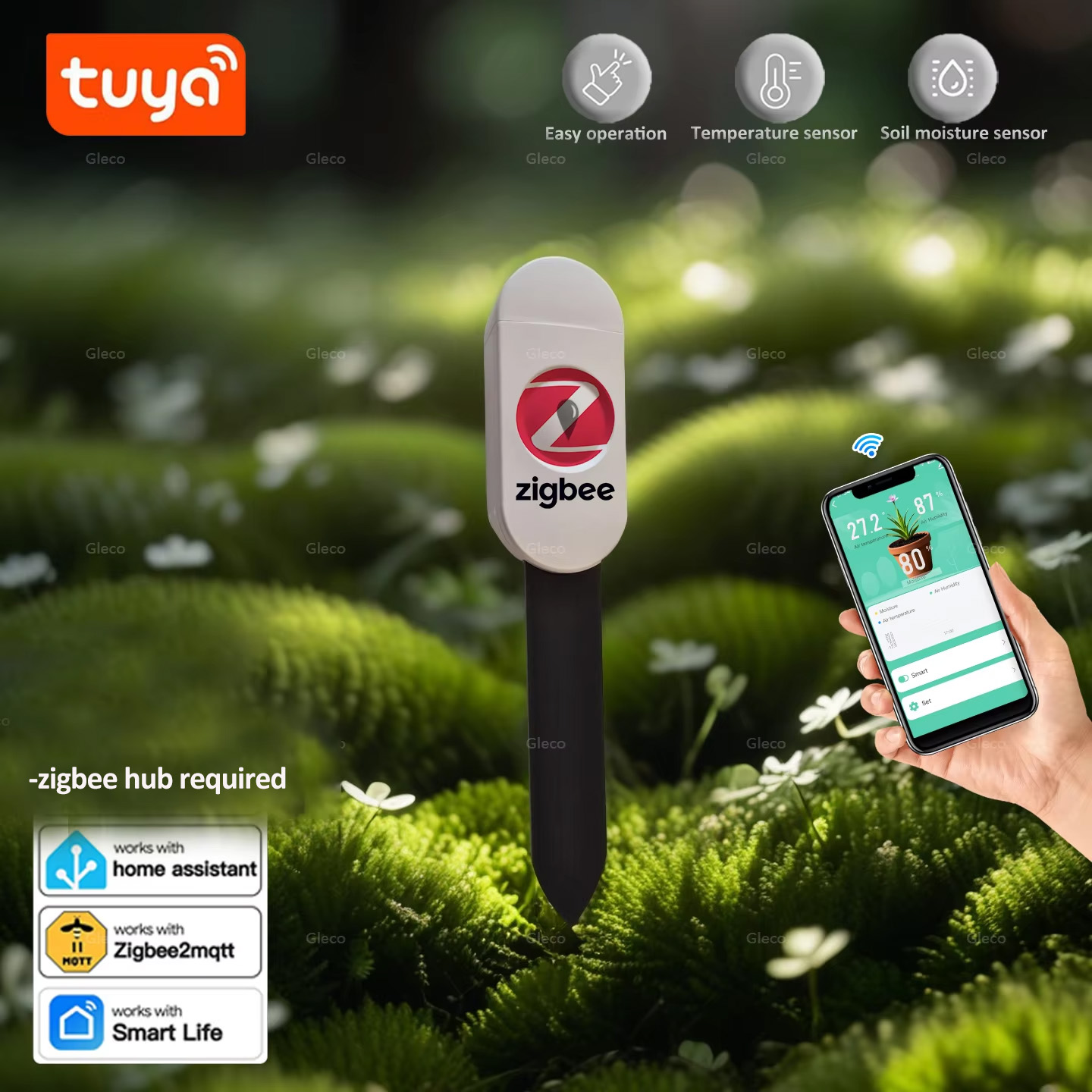 Smart Garden Accessories - Czujnik wilgotności gleby Tuya Smart Life