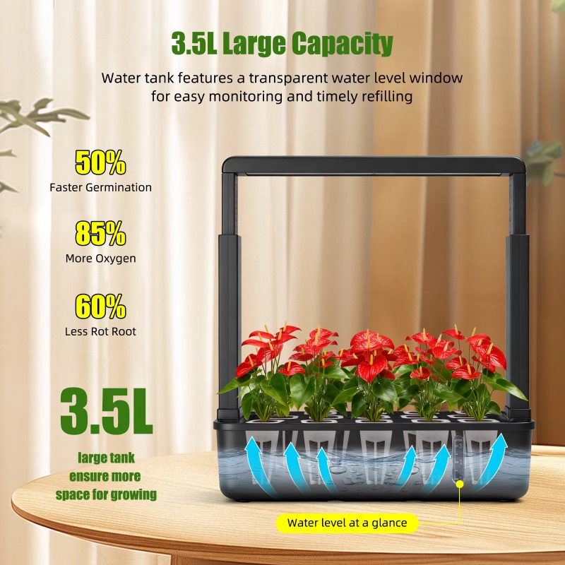 Smart Garden Youtube - Inteligentny system hydroponiczny LED z 15
