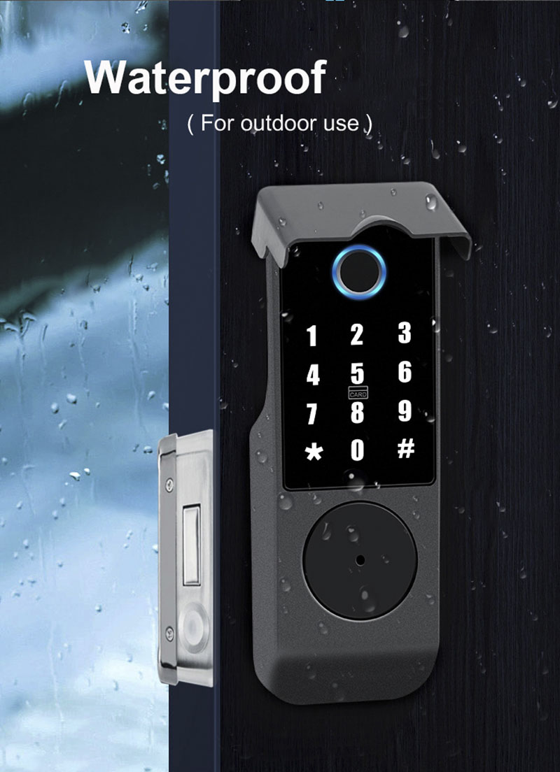 Smart Garden Gate - Wodoodporny inteligentny zamek elektroniczny Tuya Wifi