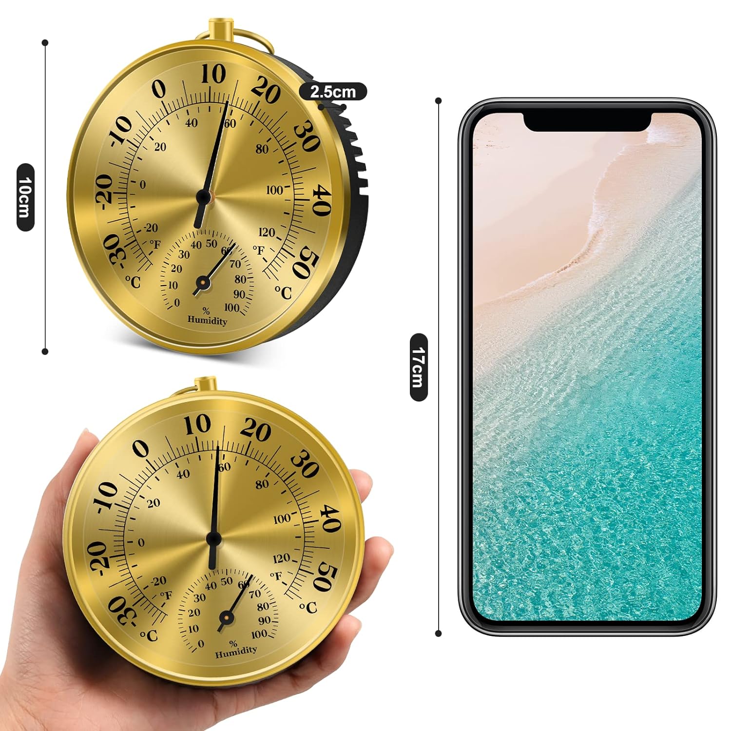 10CM termometr ścienny higrome – Garden Weather Station recenzja i cena