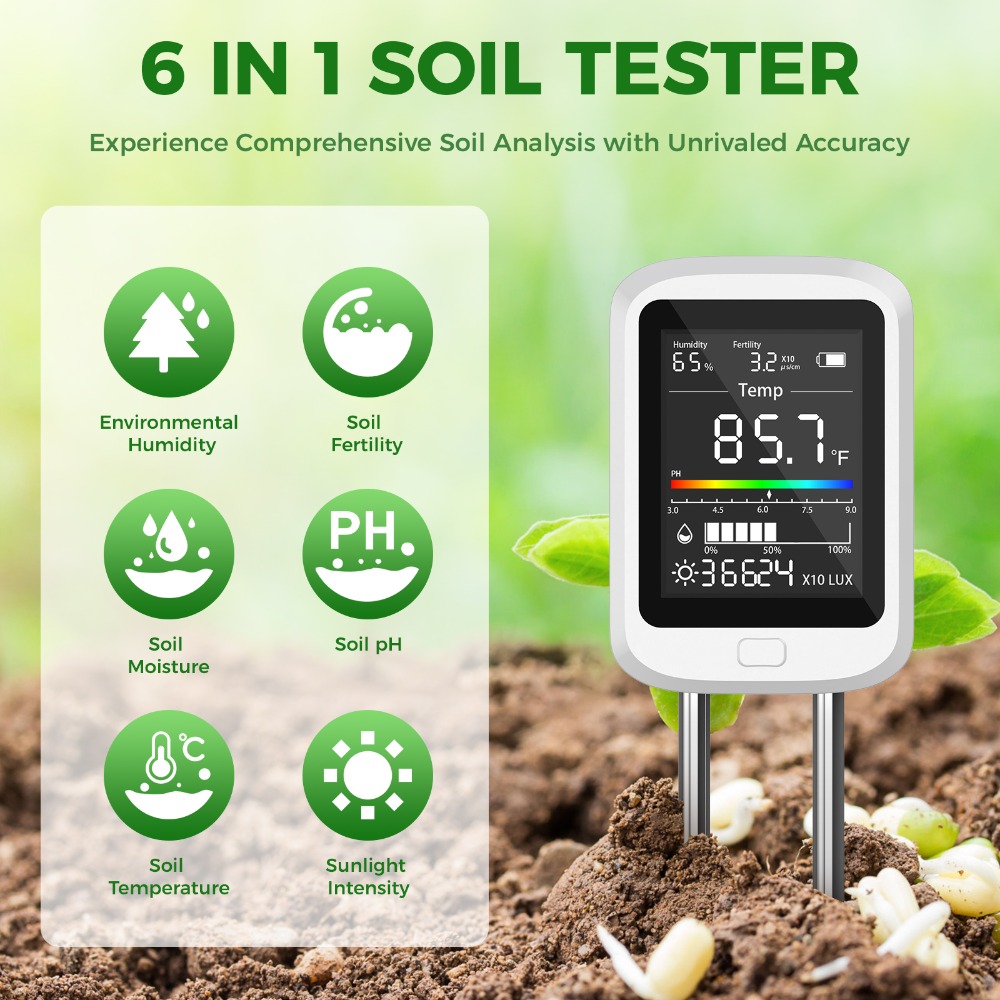 Zestaw do testowania gleby 6 w – Soil Test Digital recenzja i cena