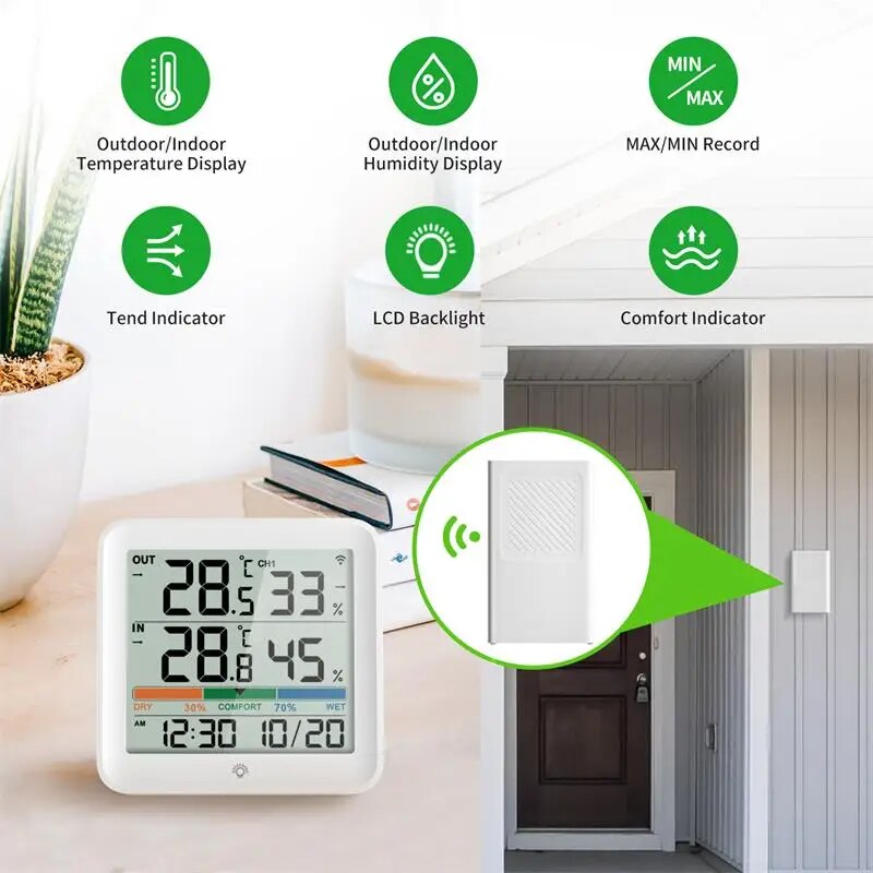 Cyfrowy termometr higrometr z  – Garden Weather Station recenzja i cena