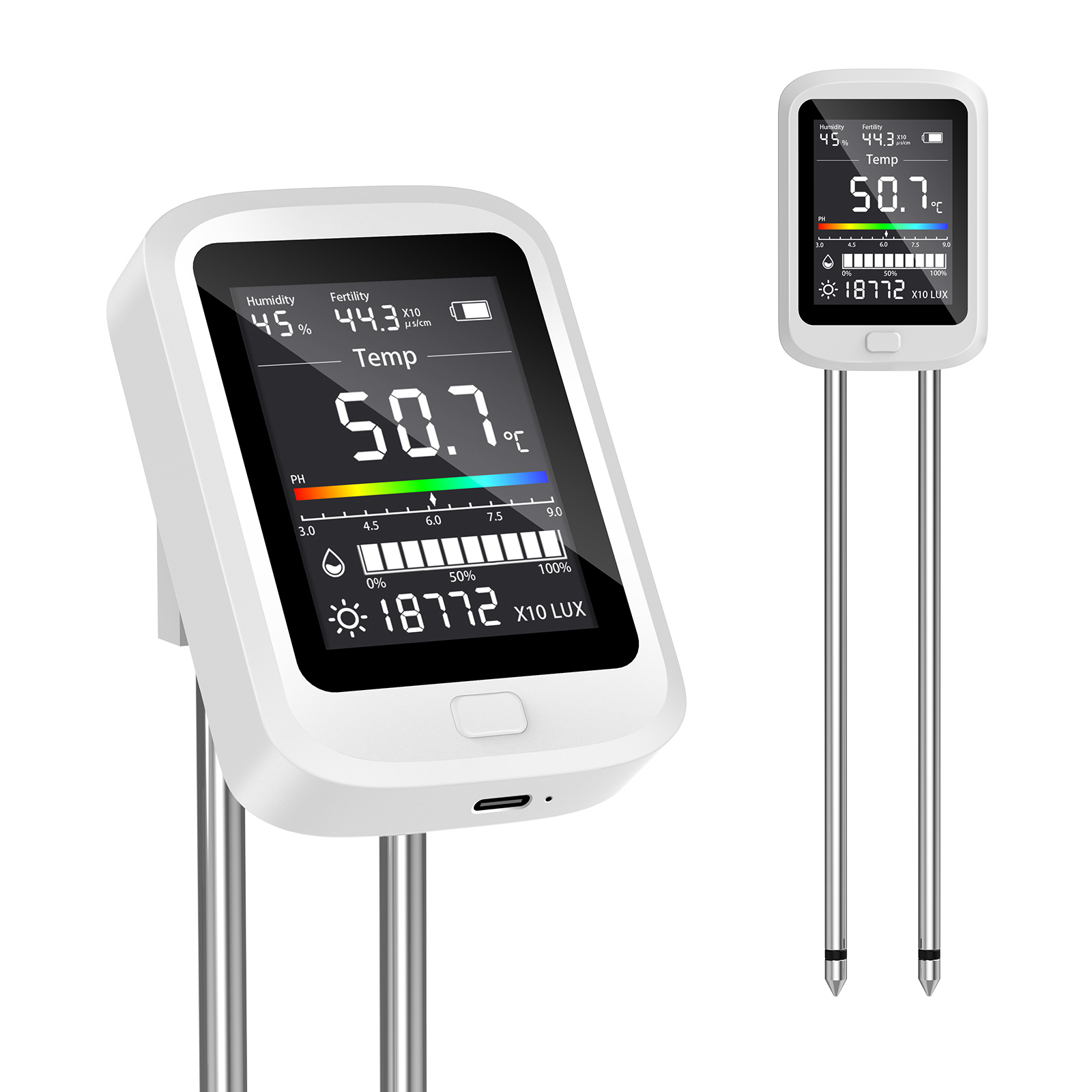 Tester gleby 6 w 1, skala w st – Soil Test Digital recenzja i cena