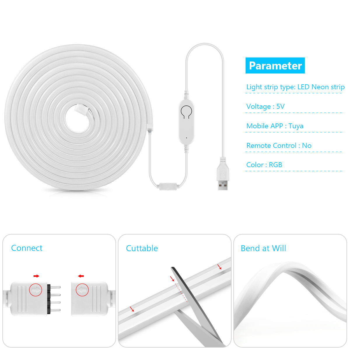 Wifi Tuya Smart Life RGB USB L – Smart Garden Youtube recenzja i cena