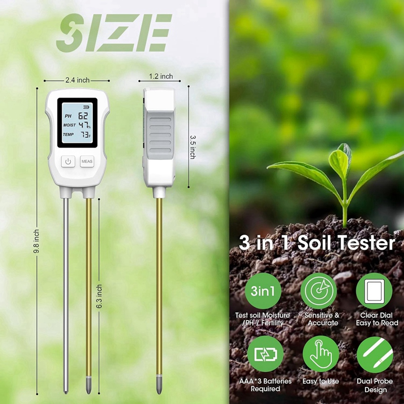 Miernik wilgotności gleby 3 w  – Soil Test Digital recenzja i cena