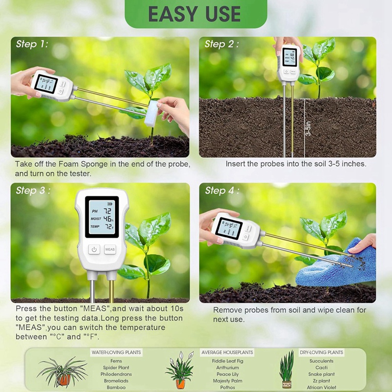 Miernik wilgotności gleby 3 w  – Soil Test Digital recenzja i cena